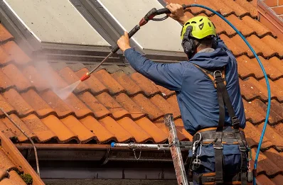 Démoussage et hydrofuge de toiture à Mareugheol